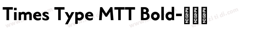 Times Type MTT Bold字体转换